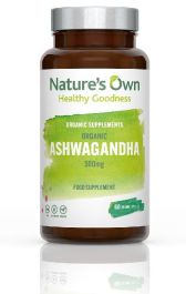 Buy Nature's Own Organic Ashwagandha - 60 Capsules - HealthyPeach.com